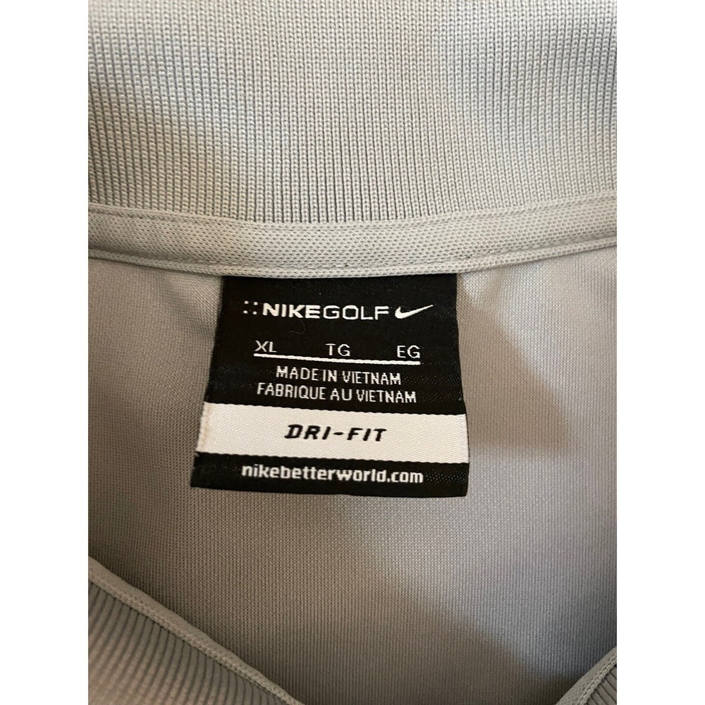 Nike Golf Dri Fit Mountain Dew Rise Performance Polo Shirt Gray Men's Sz XL - Picture 3 of 7
